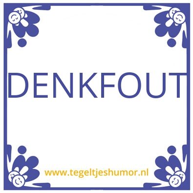 Tegeltje: Pas op