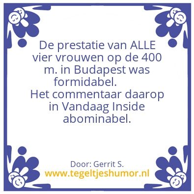 Tegeltje: Ik ben Gerrit.