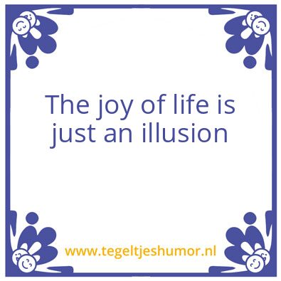 Tegeltje: Joy