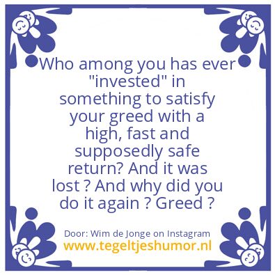 Tegeltje: Investing and Return ?
