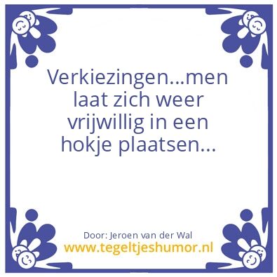 Tegeltje: verkiezingen