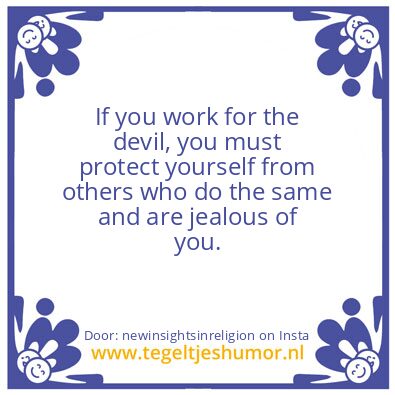 Tegeltje: jealous of you