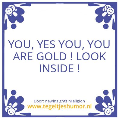 Tegeltje: Gold 2