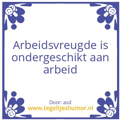 Tegeltje: lala