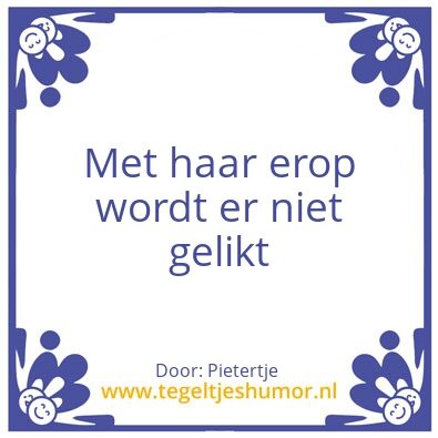 Tegeltje: Pietertje