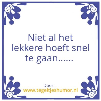 Tegeltje: .