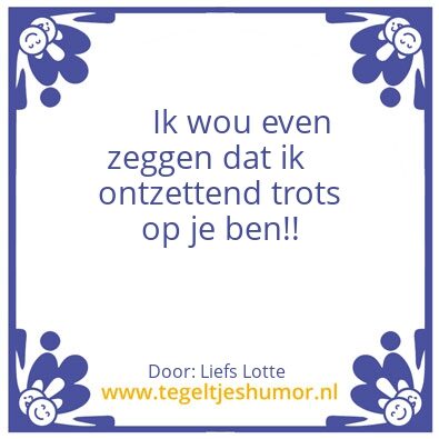 Tegeltje: Lieve mem