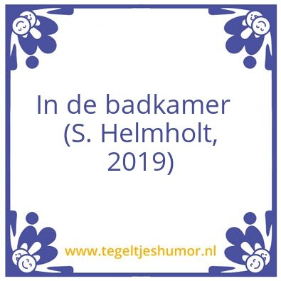 Tegeltje: Tegeltje