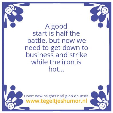 Tegeltje: If I am you and you are me..