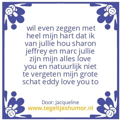 Tegeltje: Liefde