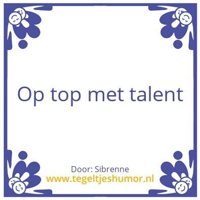 Tegeltje: Sibrenne