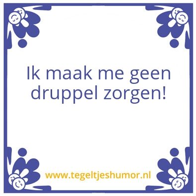 Tegeltje: Zorgen