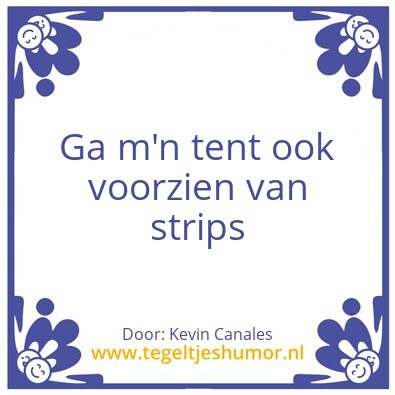 Tegeltje: Uitspraak van de maand