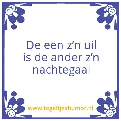 Tegeltje: Uil