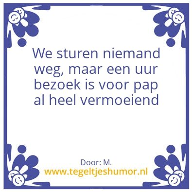 Tegeltje: Tekst