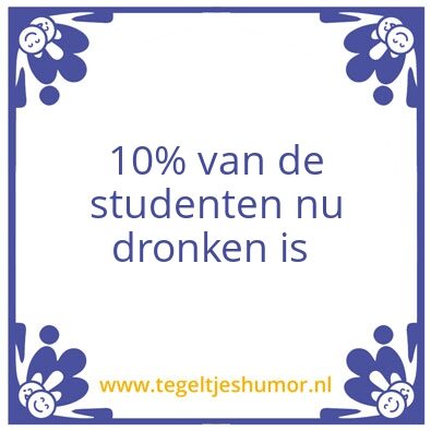 Tegeltje: StudentSpul