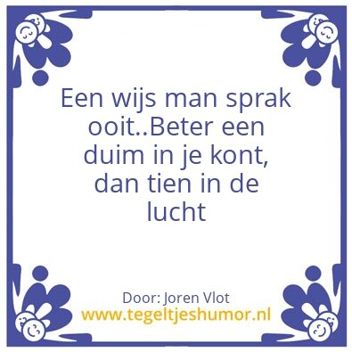 Tegeltje: .