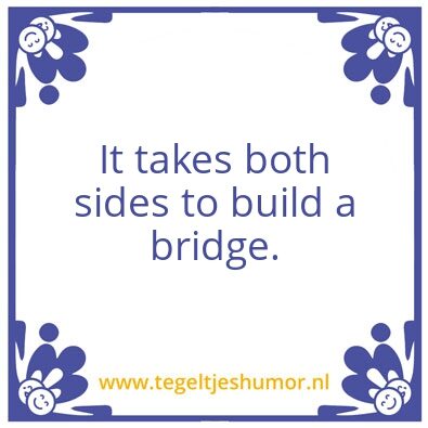 Tegeltje: Both sides