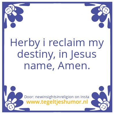Tegeltje: Jesus, Jehovah and the Creator