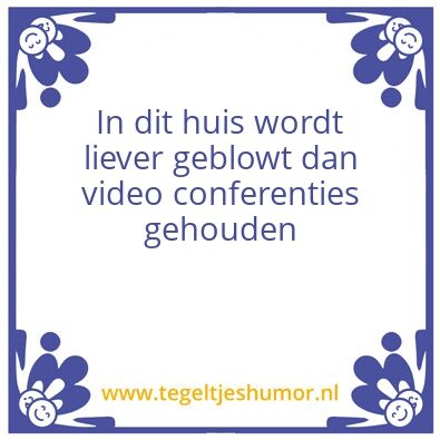 Tegeltje: corona