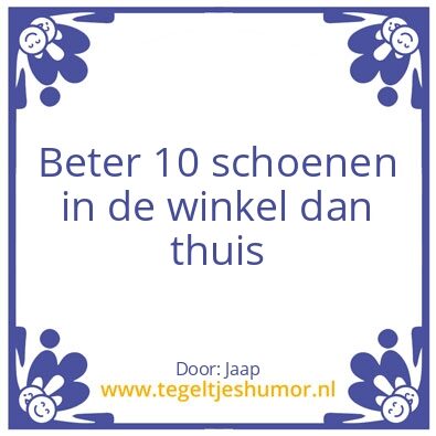 Tegeltje: Schoenen