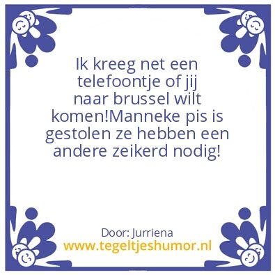 Tegeltje: Humeor