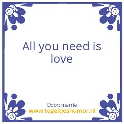 Tegeltje: lokkie