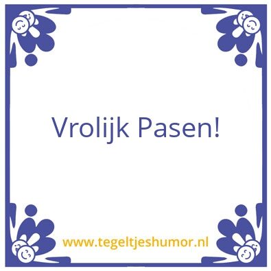 Tegeltje: Pasen