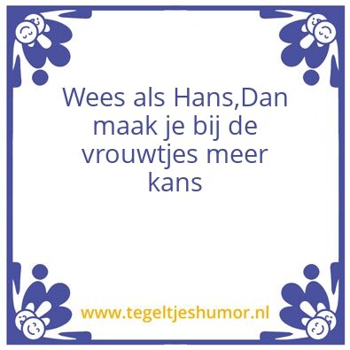 Tegeltje: tegel