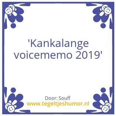 Tegeltje: Souff