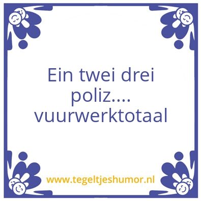 Tegeltje: Pyro