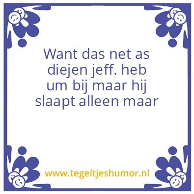Tegeltje: Droog