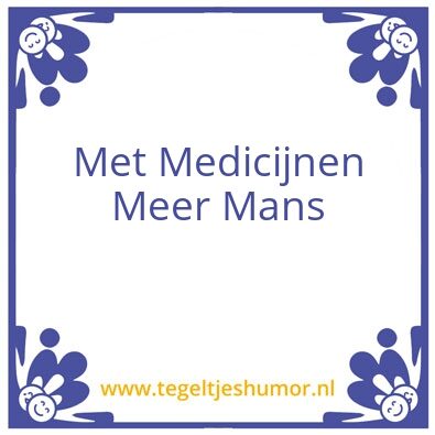 Tegeltje: Medicijnen