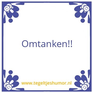 Tegeltje: Inkoppertje