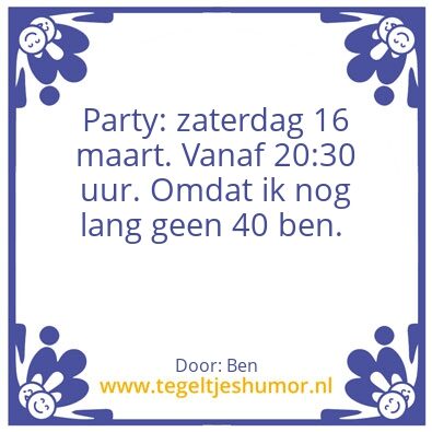 Tegeltje: Ben