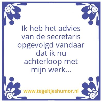 Tegeltje: tegelwijsheid