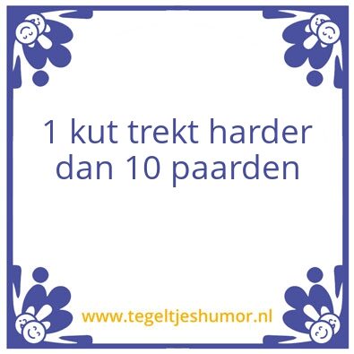 Tegeltje: Tegel