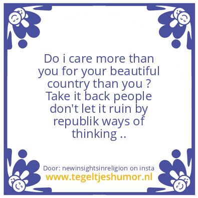 Tegeltje: it is personal.