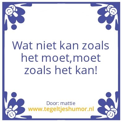 Tegeltje: levenswijsheid