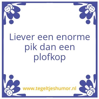 Tegeltje: Tegeltje