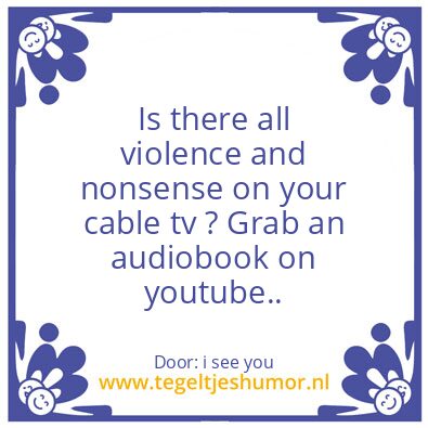 Tegeltje: your free time
