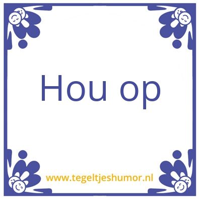 Tegeltje: Siem