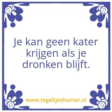 Tegeltje: Kater