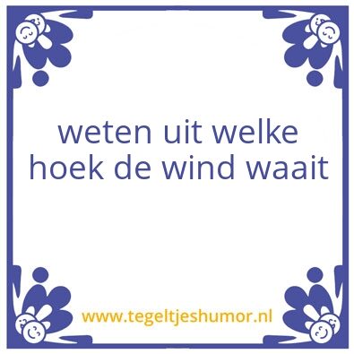 Tegeltje: hoek