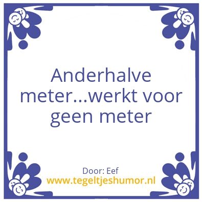 Tegeltje: Meter