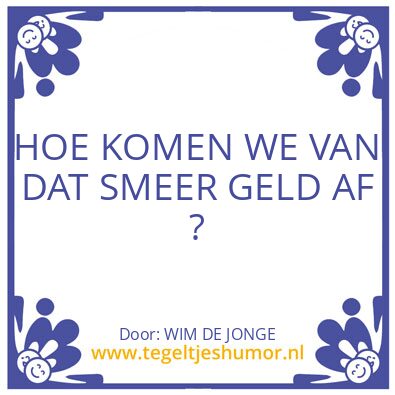 Tegeltje: WIM DE JONGE
