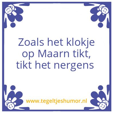 Tegeltje: Op Maarn