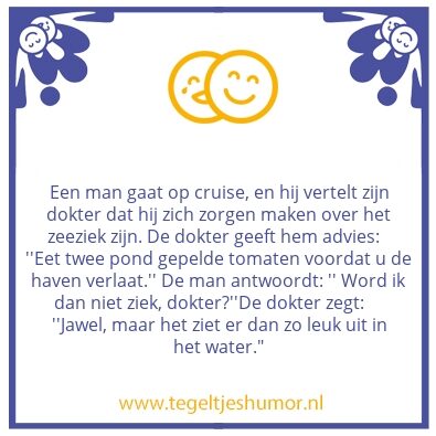 Tegeltje: Zeeziek