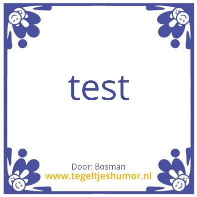 Tegeltje: Pieter