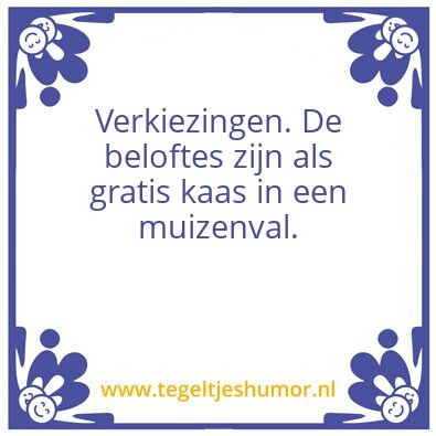 Tegeltje: Gratis kaas